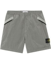 Stone Island - Logo Patch Bermuda Shorts - Lyst