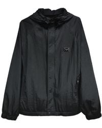Dolce & Gabbana - Logo Plaque Drawstring Hooded Jacket - Lyst