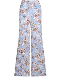 Liu Jo - Poplin Palazzo Trousers - Lyst
