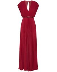 Max Mara - Long Sable Georgette Dress - Lyst