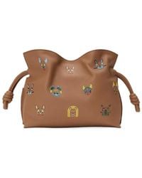 Loewe - Flamenco 3D-Effect Cat Printed Mini Clutch Bag - Lyst