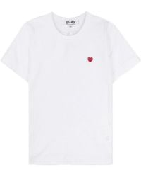 COMME DES GARÇONS PLAY - Round Collar Logo T-Shirt - Lyst