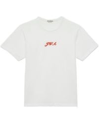JW Anderson - Jw Anderson Logo-Embroidered T-Shirt - Lyst
