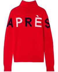 Perfect Moment - Intarsia Merino Wool Turtleneck Sweater - Lyst