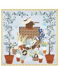 Fendi - Gardening Printed Scarf - Lyst