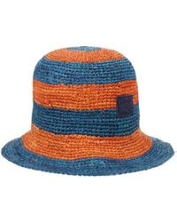 Paul Smith - Striped Raffia Bucket Hat - Lyst
