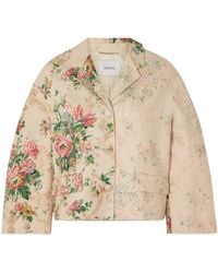 Erdem - Floral Print Casual Jacket - Lyst