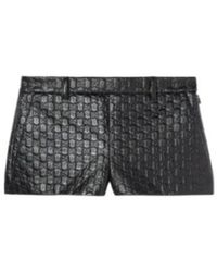 Gucci - Logo Embossed Shorts - Lyst