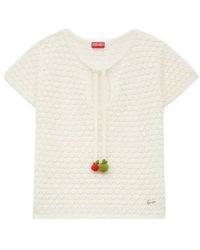 KENZO - Appel Pop' Crochet Top - Lyst