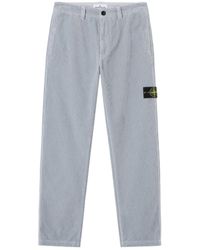 Stone Island - Regular-Fit Chino Trousers With Contrast Pocket - Lyst