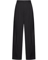 Bottega Veneta - High-Rise Straight Leg Trousers - Lyst