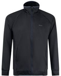 BOSS - Logo-Print Zip-Up Jacket - Lyst