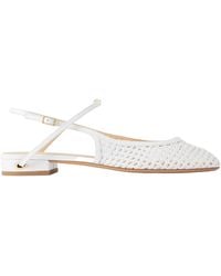 Jennifer Chamandi - Mattia 20 Woven Leather Slingback Flats - Lyst