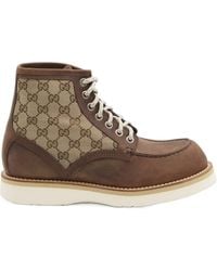 Gucci - Lace-Up Ankle Boots - Lyst