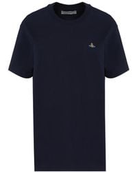 Vivienne Westwood - Orb-Embroidered Crewneck T-Shirt - Lyst