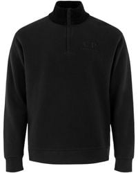 C.P. Company - Polo Collar Sweatshirt - Lyst