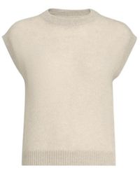 Brunello Cucinelli - Sparkling Mohair And Wool Knit T-Shirt With Monili - Lyst