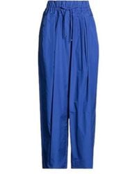 MAX&Co. - Solid Color Loose-Fit Trousers - Lyst
