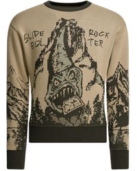 Kapital - Slide Rock Bolt Crewneck Sweater - Lyst