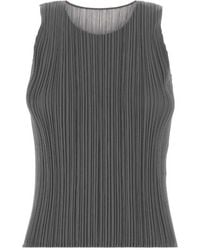 Pleats Please Issey Miyake - Pleats Please Issey Miyake Sleeveless Pleated Top - Lyst