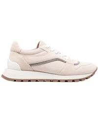 Brunello Cucinelli - Low-Top Lace-Up Sneakers - Lyst