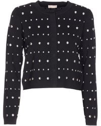 Liu Jo - Long Sleeved Embellished Cardigan - Lyst
