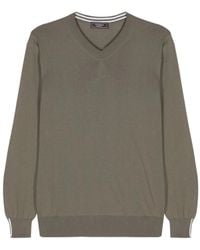 Peserico - Side Stripe Detail Sweater - Lyst