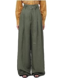 Max Mara - Belted Wide-Leg Trousers - Lyst