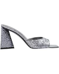The Attico - The Mini Devon Embellished Slip-On Sandals - Lyst