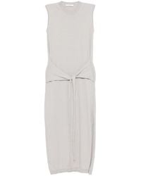 Lemaire - Sleeveless Tied Detail Midi Dress - Lyst