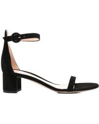 Gianvito Rossi - Round-Headed High-Heeled Sandals - Lyst