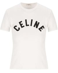 Celine - Short-Sleeved T-Shirt - Lyst