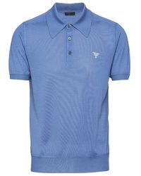 Prada - Cashmere Polo Shirt - Lyst