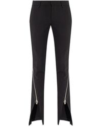 DSquared² - Zipped Side Slit Pants - Lyst