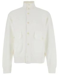 C.P. Company - High Neck Button Sweater - Lyst