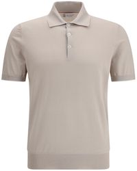 Brunello Cucinelli - Short-Sleeved Polo Shirt - Lyst