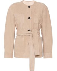 Max Mara - Studio Button-Up Belted Jacket - Lyst