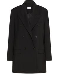 Marella - Double-Breasted Pure Wool Blazer - Lyst