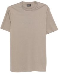 Emporio Armani - Logo Embossed Crewneck T-Shirt - Lyst