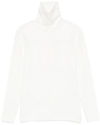 TOTEME - Totême Buttoned High-Neck Knitted Cardigan - Lyst