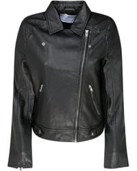 SELECTED - Leather Jacket - Lyst