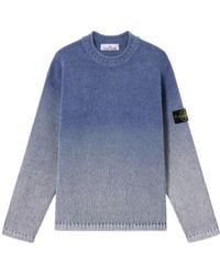 Stone Island - Logo Patch Crewneck Jumper - Lyst