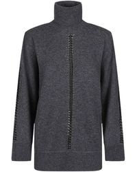 P.A.R.O.S.H. - P.A.R.O..H. Liller Studded Turtleneck Knitted Sweater - Lyst