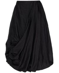 AllSaints - Nia Draped Skirt - Lyst