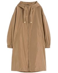 Max Mara - Hooded Belted Raincoat - Lyst
