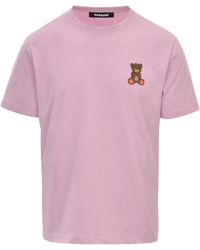 Barrow - Teddy Bear Printed Crewneck T-Shirt - Lyst