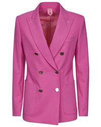 Max Mara - Double-Breasted Tailored Blazer - Lyst