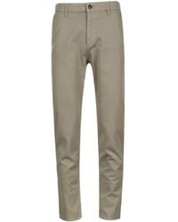 BOSS - Mid-Rise Tapered-Leg Trousers - Lyst