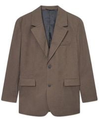 Les Deux - Checked Wool Blazer - Lyst