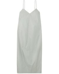 St. Agni - Recycled-Taffeta Midi Dress - Lyst